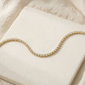Gold-Tone Clear-Stone Tennis Bracelet — detail view